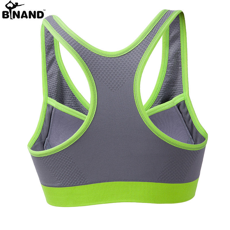 ToBeInStyle Women's Reversible Compression Double Layered Sports Bras X- Large, Neon Green/Navy 